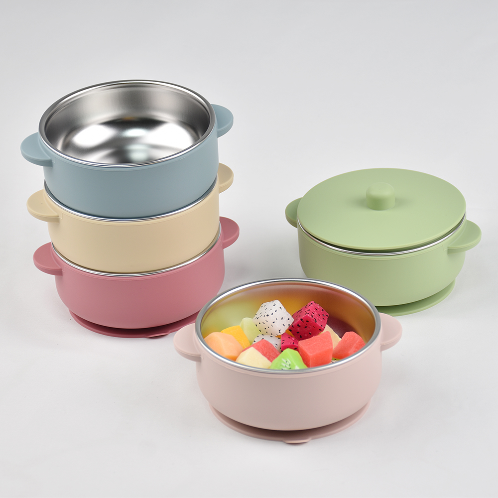 Baby Food Jars With Lids - 300 ml babytrainingskom met deksel, 300