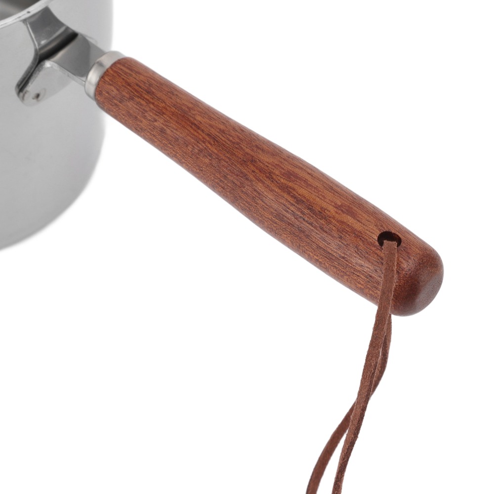 Baby Food Warmer - Keukenhulpje 450ML Boterwarmer RVS met houten
